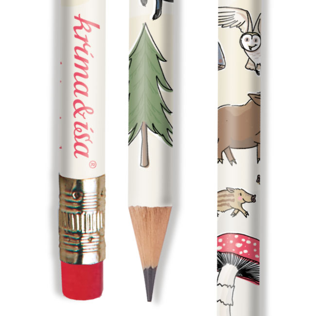 krima&isa Bleistift Waldtiere