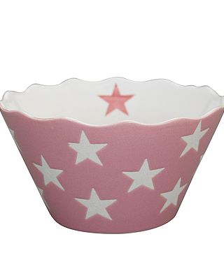 Schale rosa mit Sternen