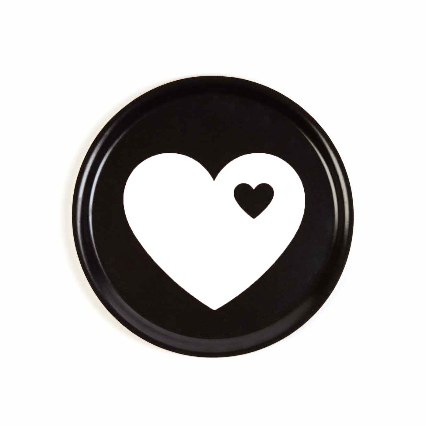 byGraziela Tablett, Herz, schwarz (31 cm)