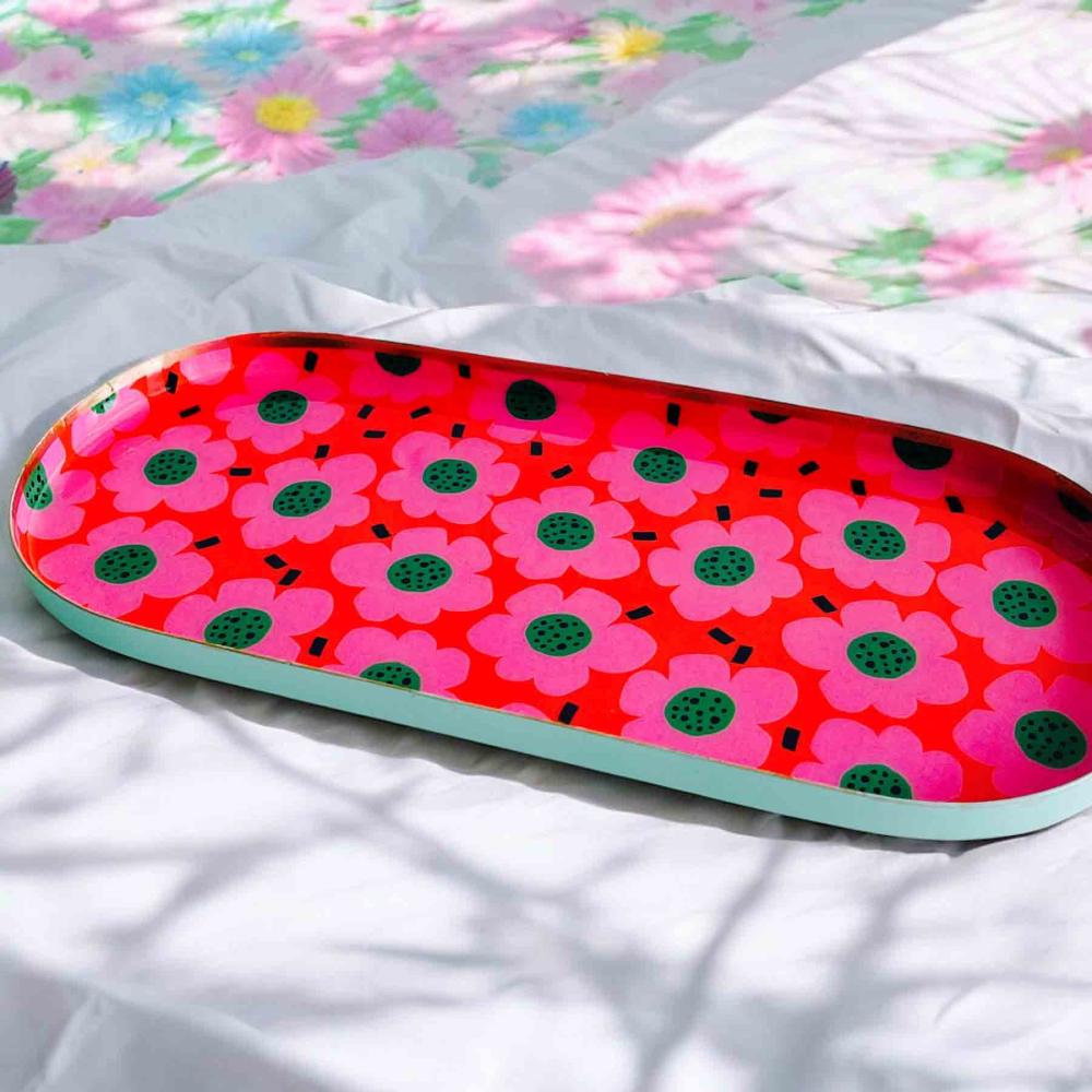 Tablett M Mohnblume