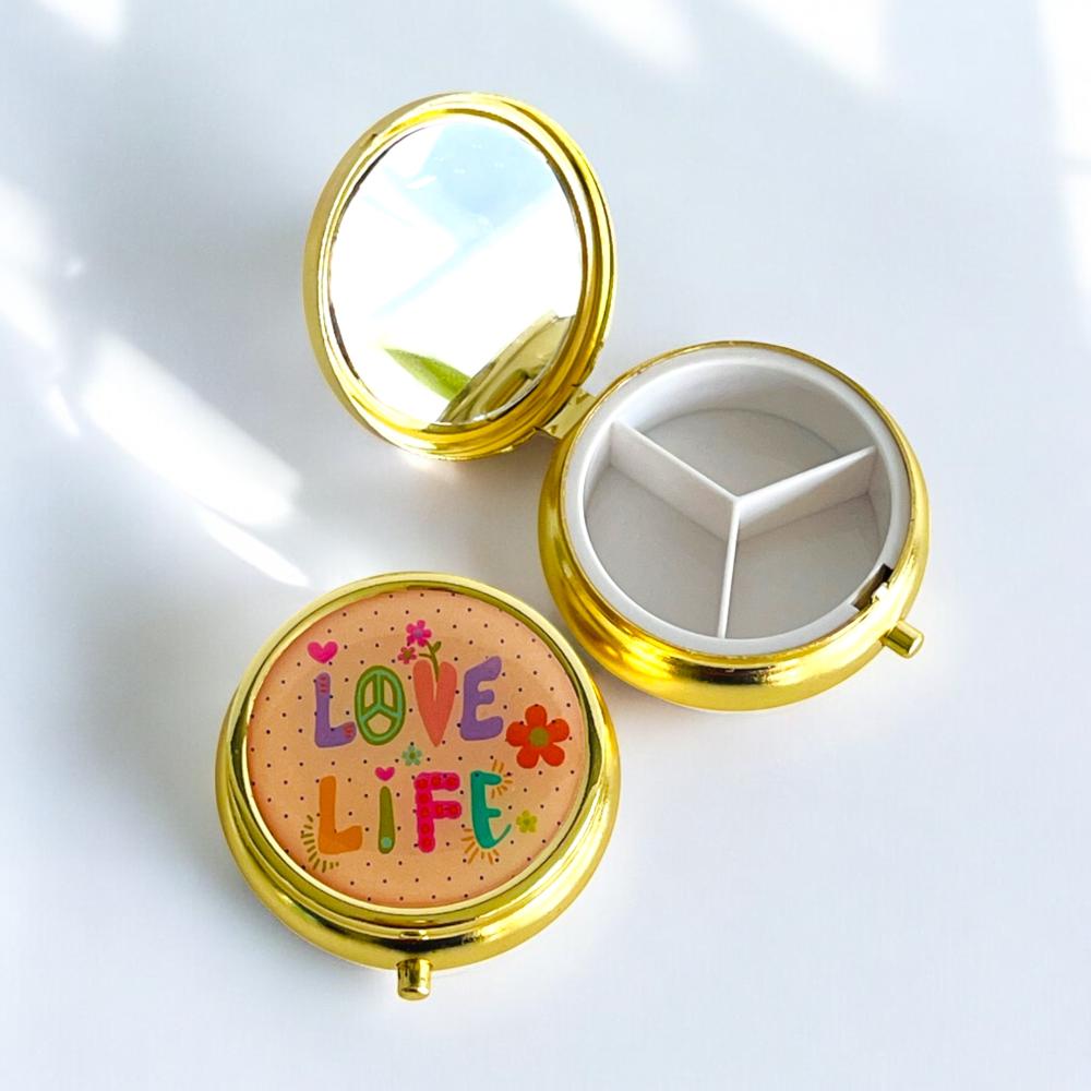 Tablettendöschen rund, Love Life