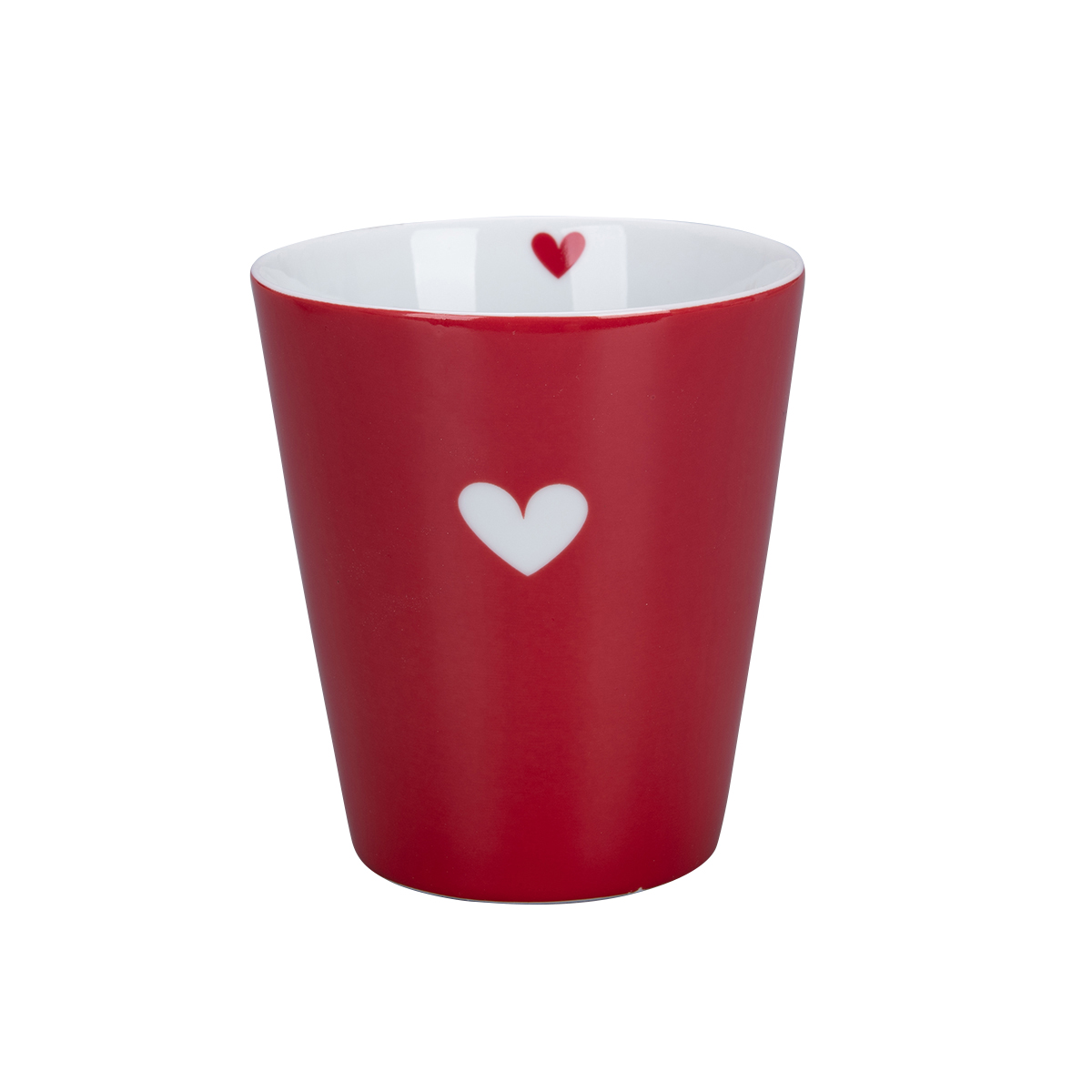 Tasse rot, Herz, Happy mug