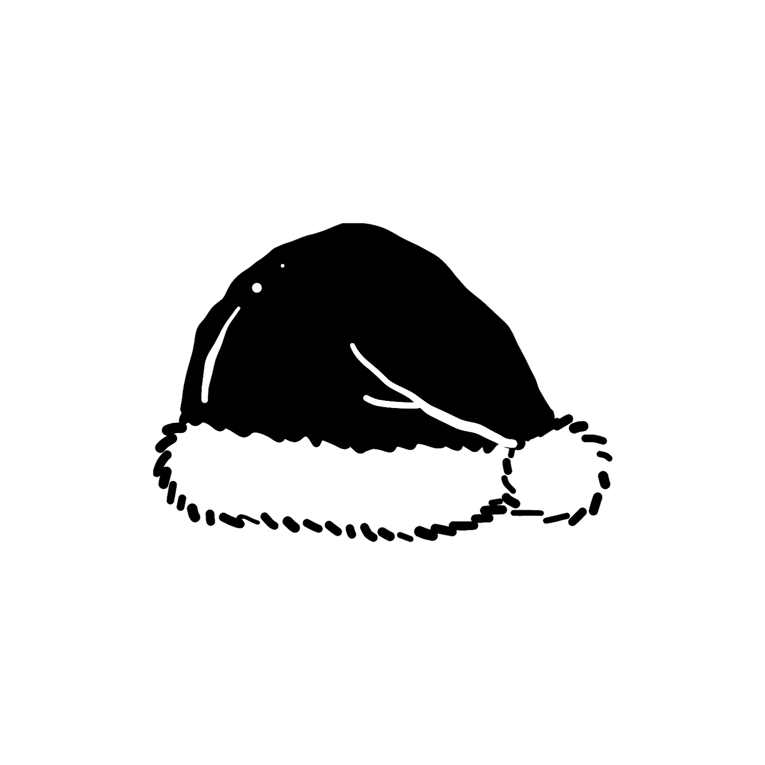 Abdruck Stempel Weihnachtsmann-/Nikolausmütze, 12 mm