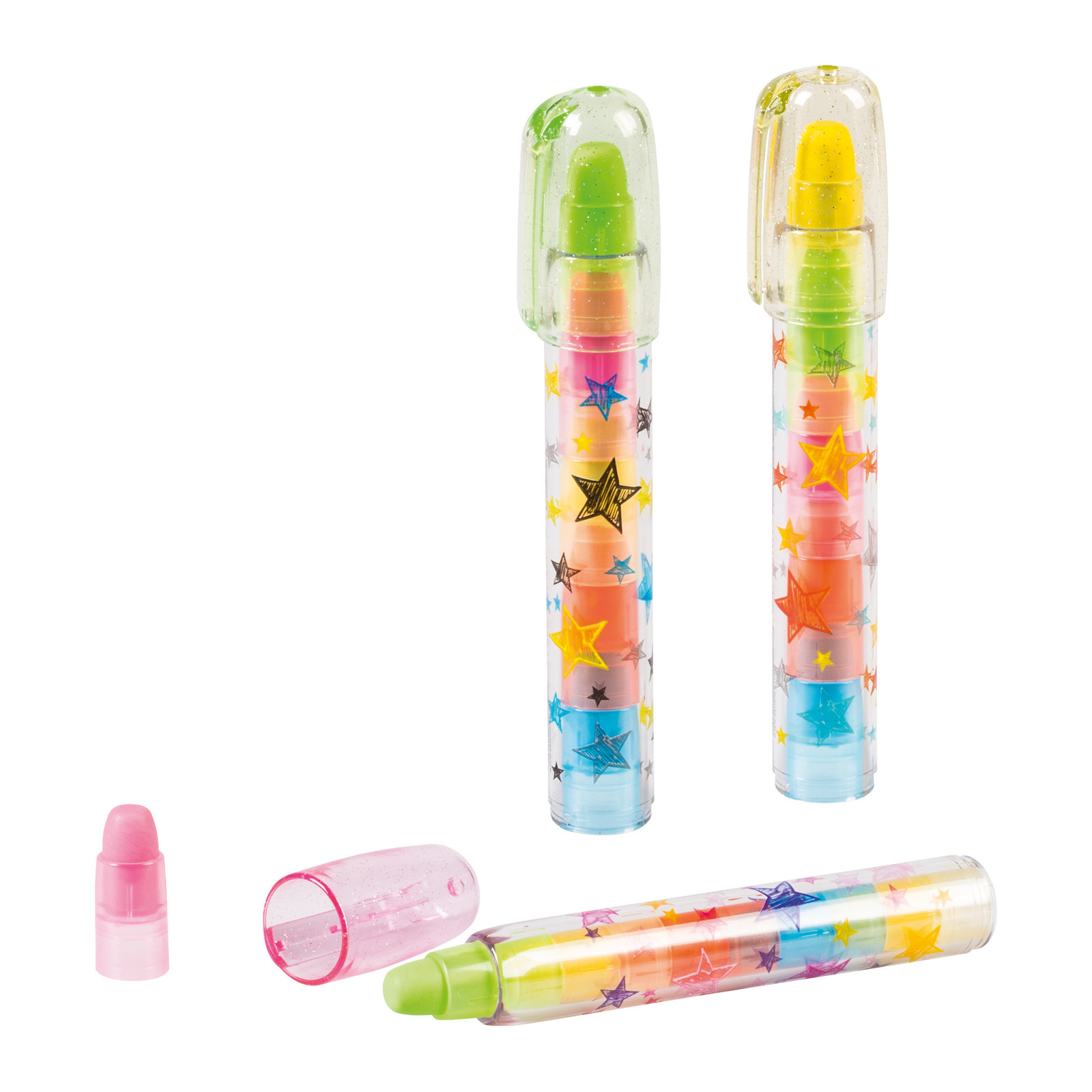 BRUNNEN Radiergummi-Steckstift, 5-farbig