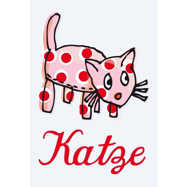krima&isa Bügelbild Katze