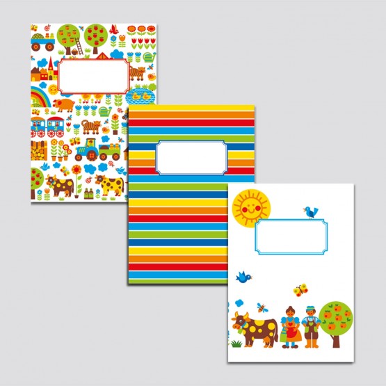 byGraziela Notizhefte A5, 3er Set Bauernhof