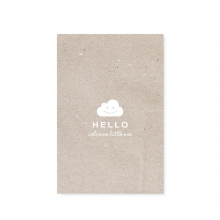 Postkarte "Hello welcome little one" Wolke von Tafelgut