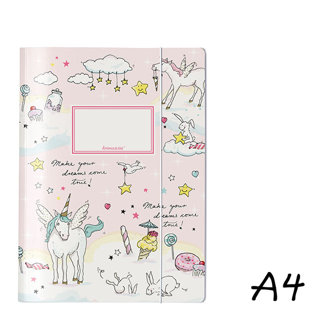 krima&isa Sammelmappe A4 Einhorn