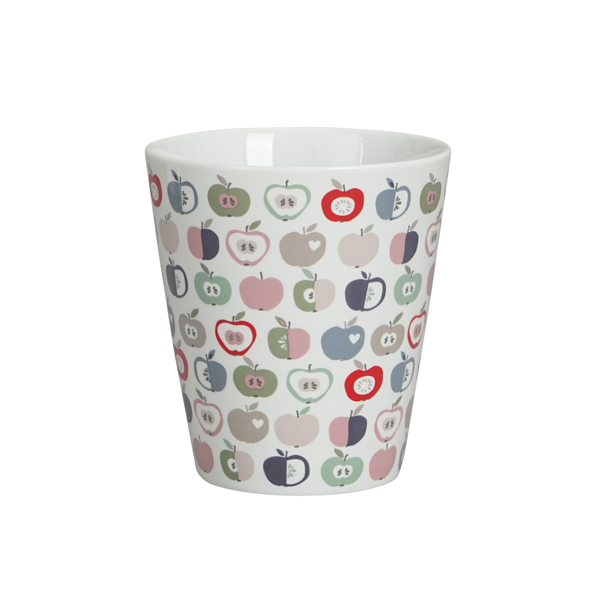 Tasse "Harlekin apples", bunte Äpfel
