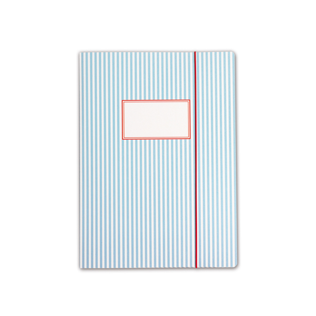 krima&isa Sammelmappe A4 Streifen hellblau