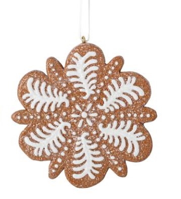 Anhänger von Bloomingville, Eiskristall (Variante 3) in Lebkuchenoptik
