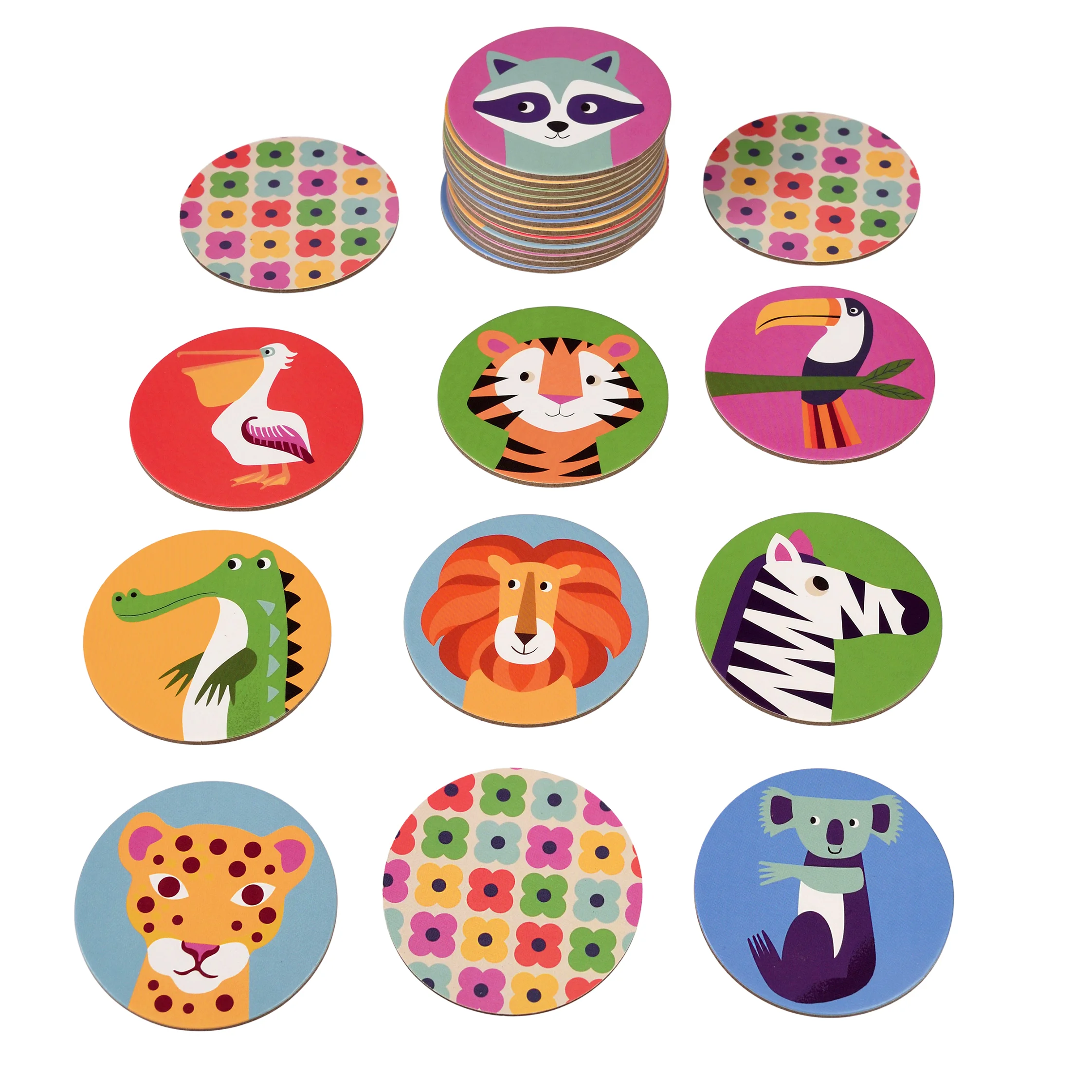 Memory Spiel "Colourful Creatures" (24-Teilig)
