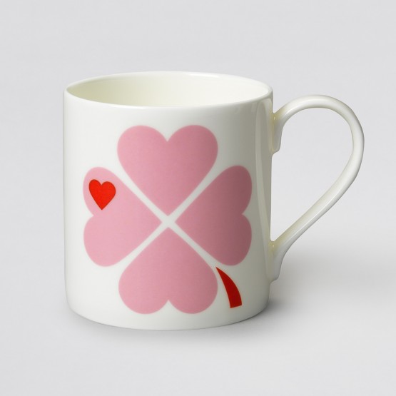 byGraziela Tasse/Becher Glücksklee rosa