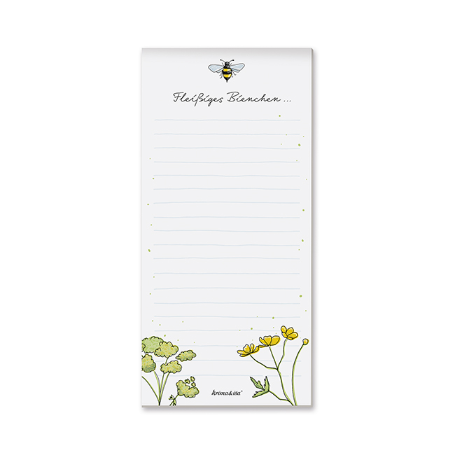 krima&isa Notizblock, Bienchen