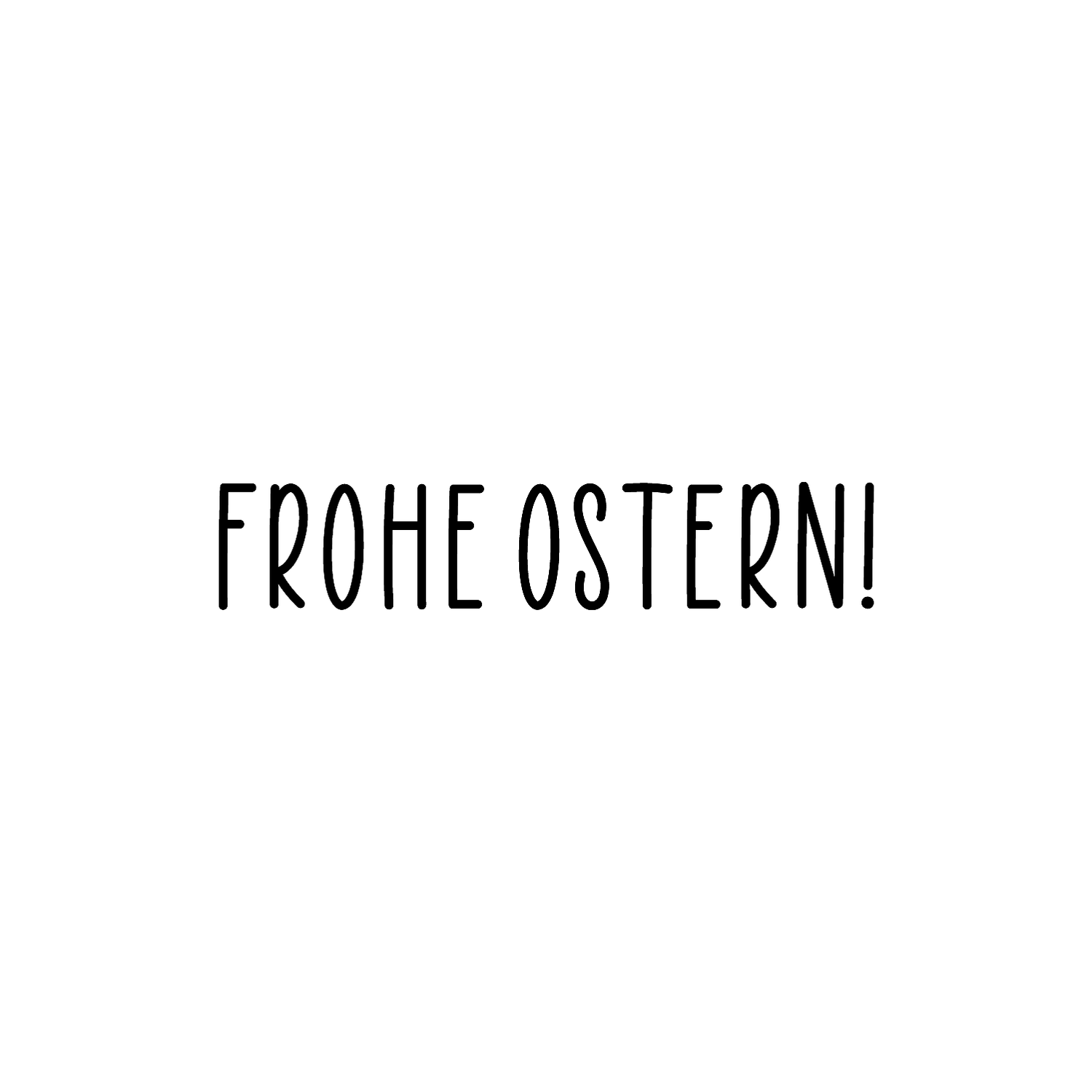 Abdruck Stempel "Frohe Ostern2", 25 mm