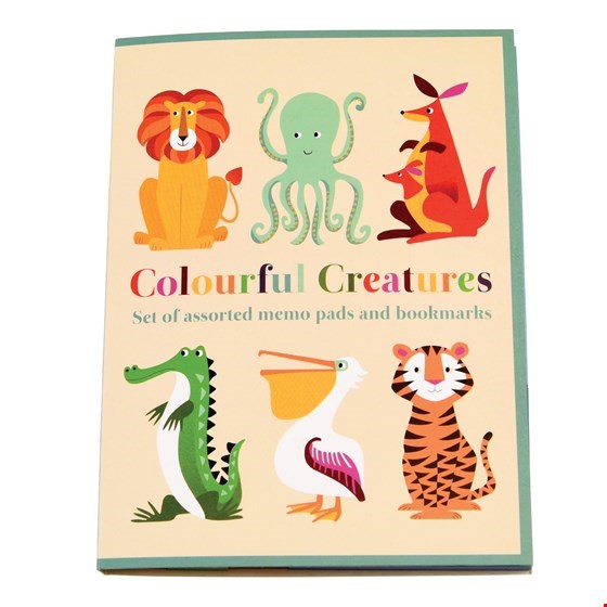 Notizzettel Set Tiere "Colourful Creatures"