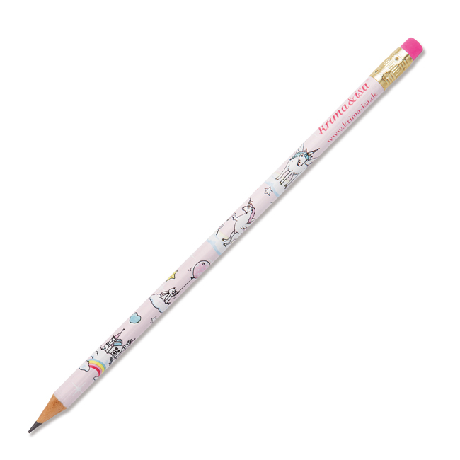 krima&isa Bleistift Einhorn (pinkes Radiergummi)