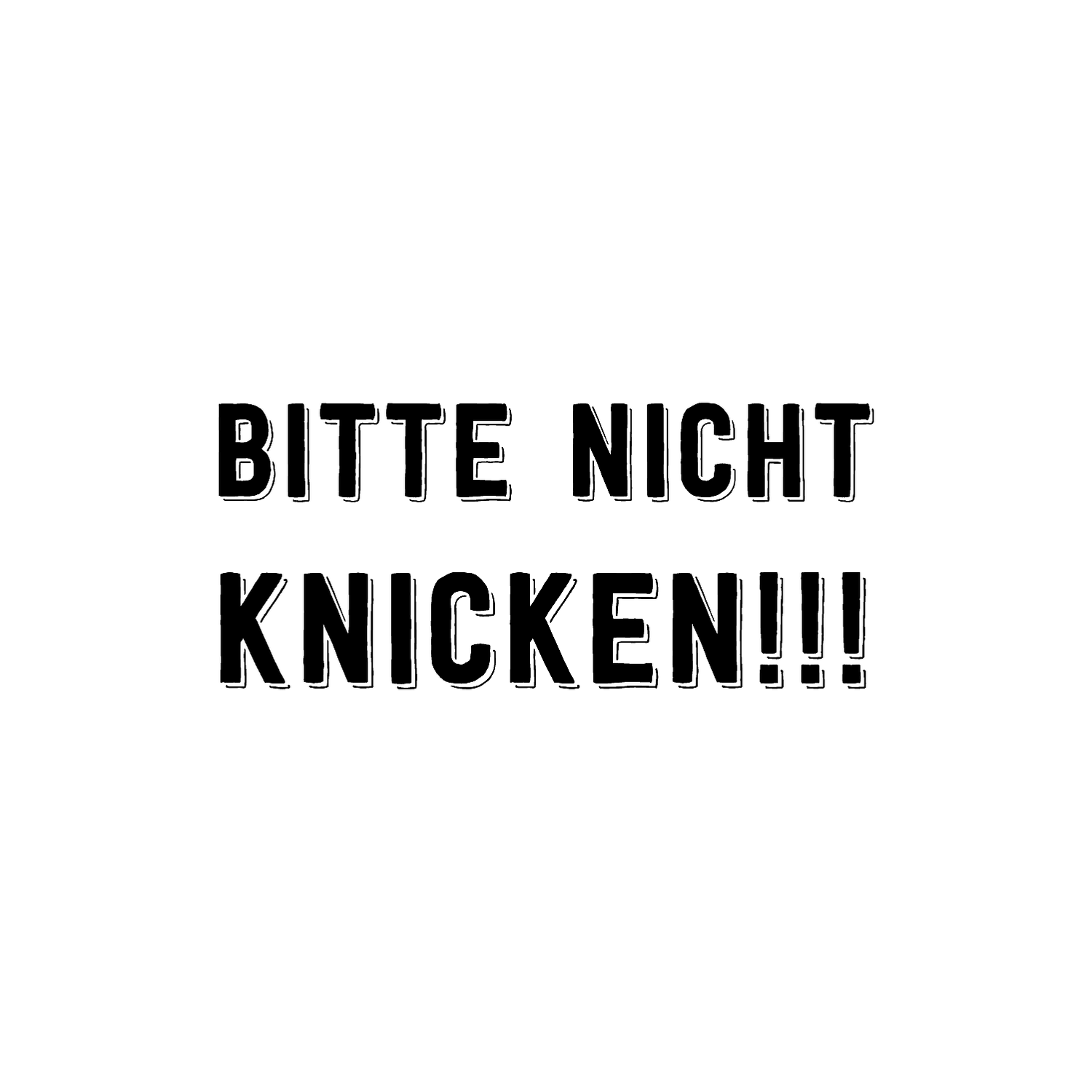 Abdruck Stempel "bitte nicht knicken", 58 mm
