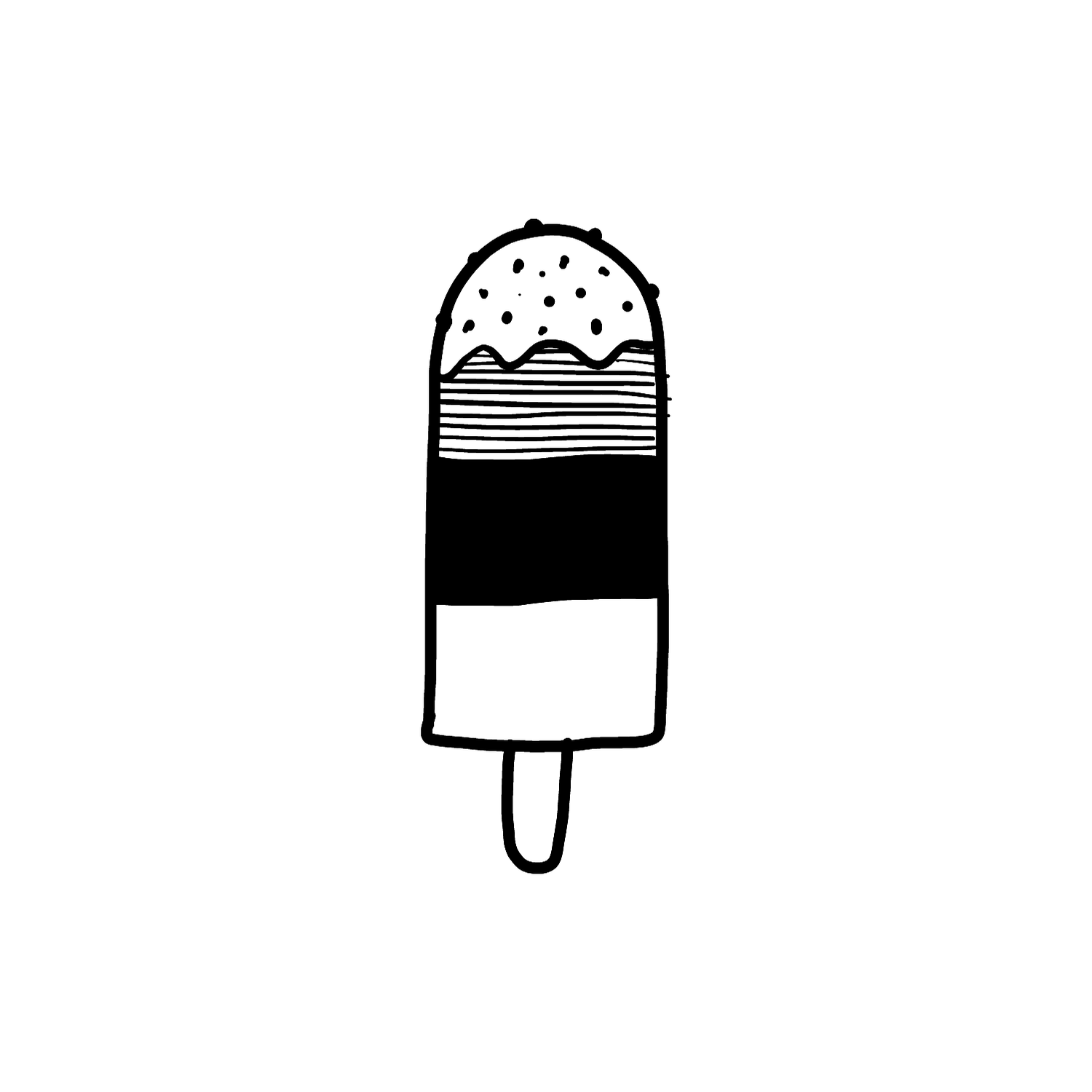 Abdruck Stempel Eis, Variante 2, 35 mm