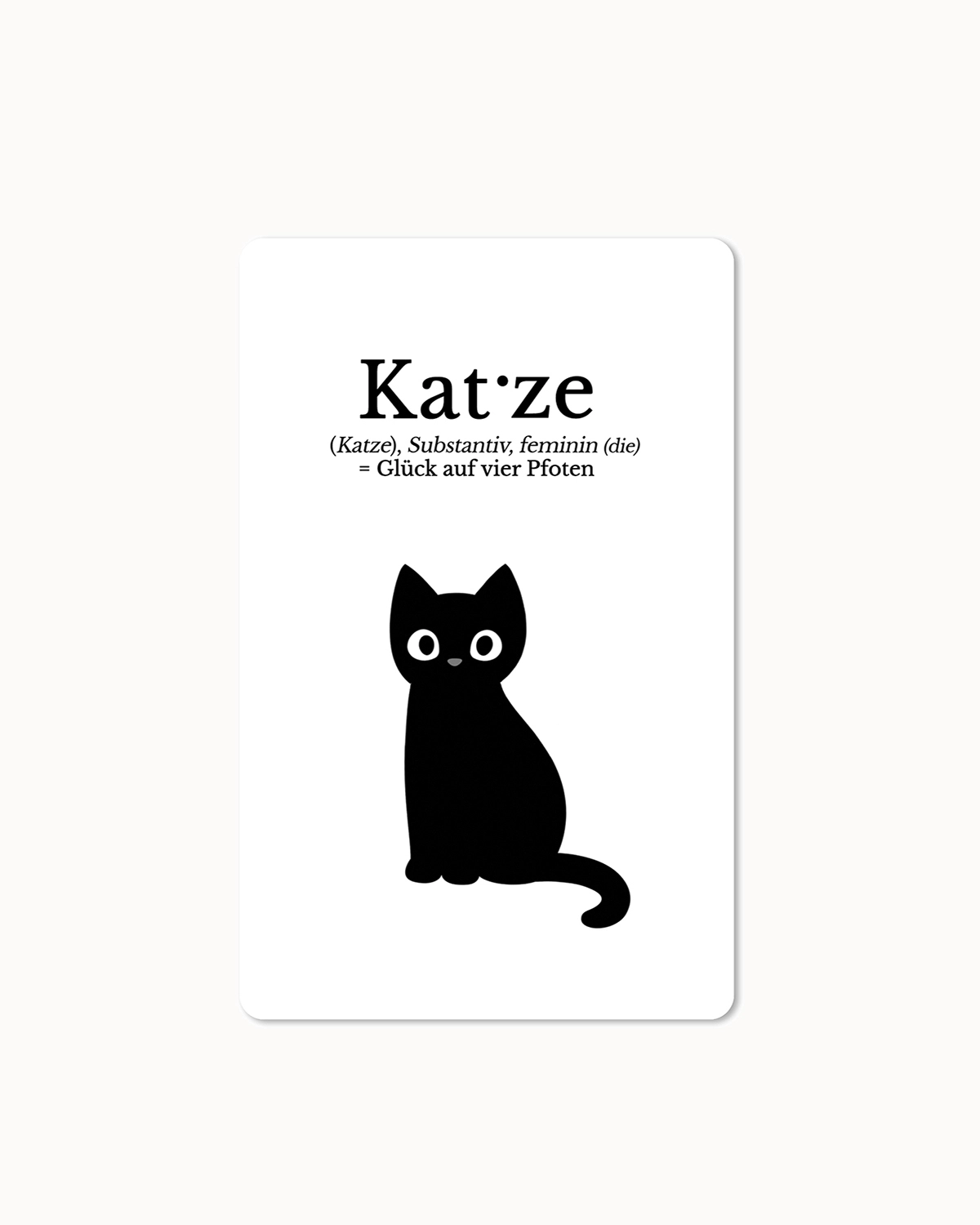 Postkarte "Katze"