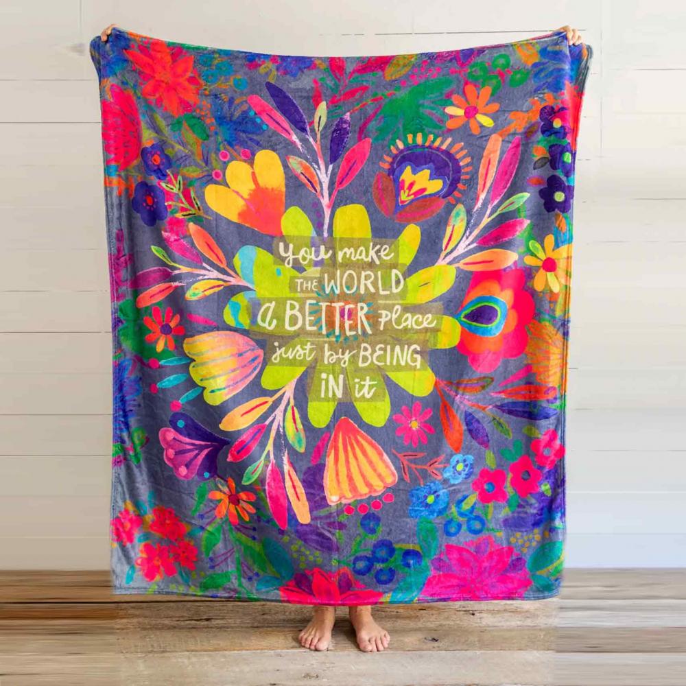 Decke "Cozy - you make the world a better place"