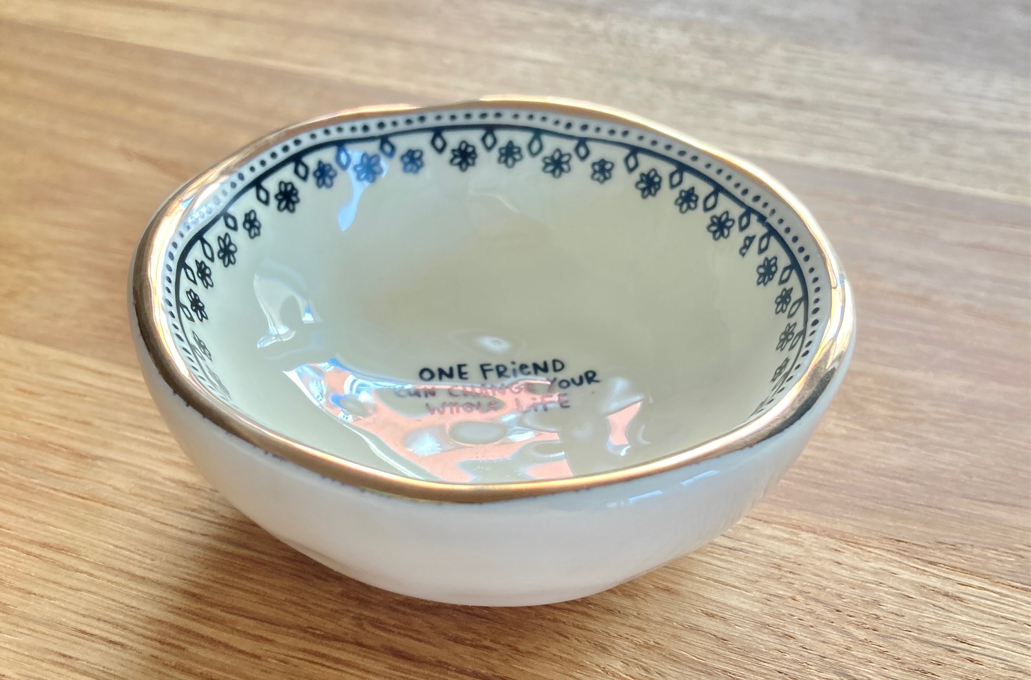 kleine Schmuckschale "one Friend"