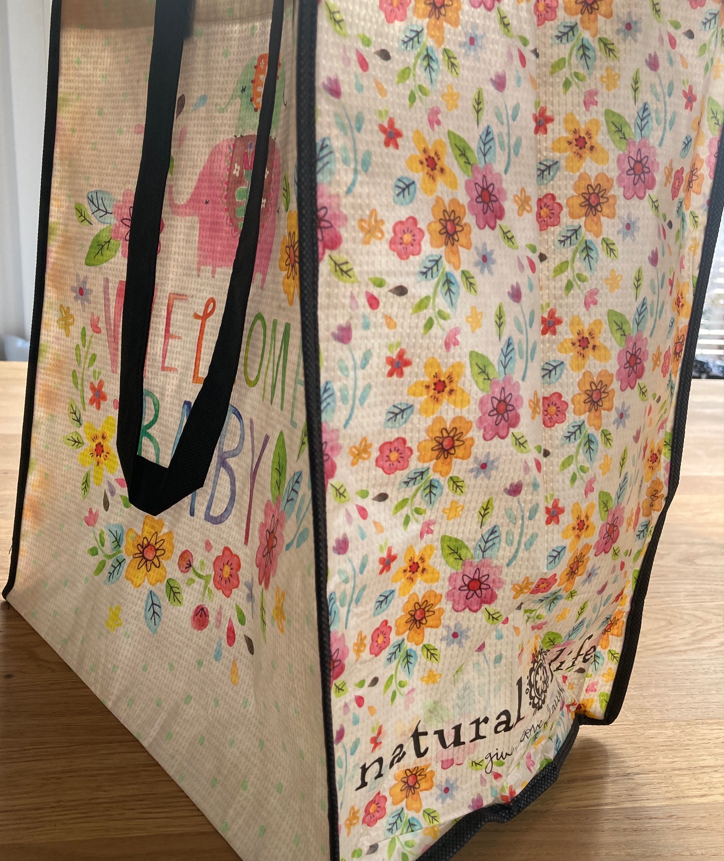 Tasche (recycelt) "welcome Baby"