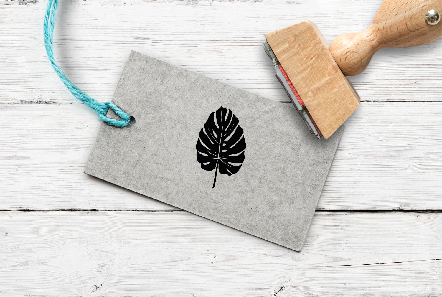 Stempel Monstera-Blatt_2, 35 mm