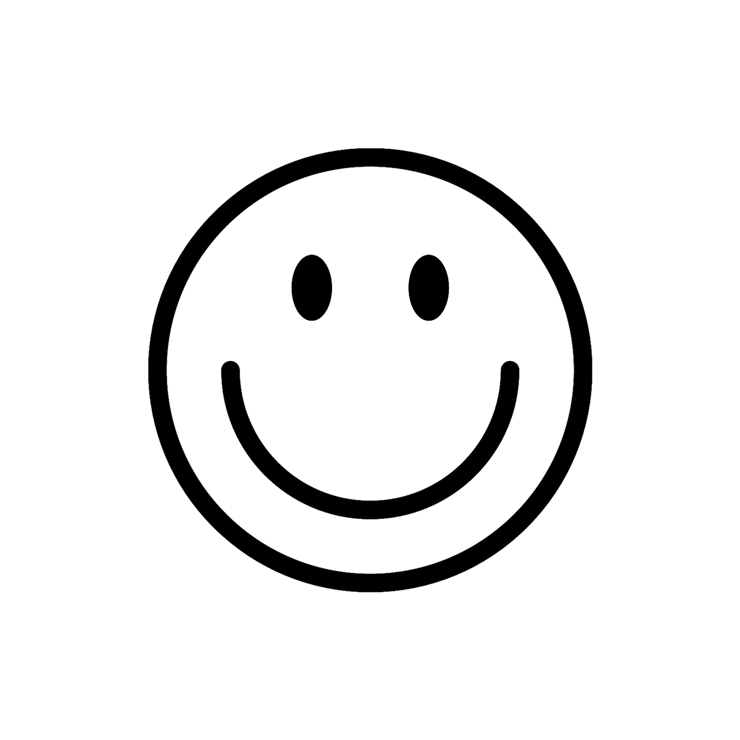 Abdruck Stempel Smiley, 35 mm
