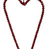 Perlenherz rot, 26 cm