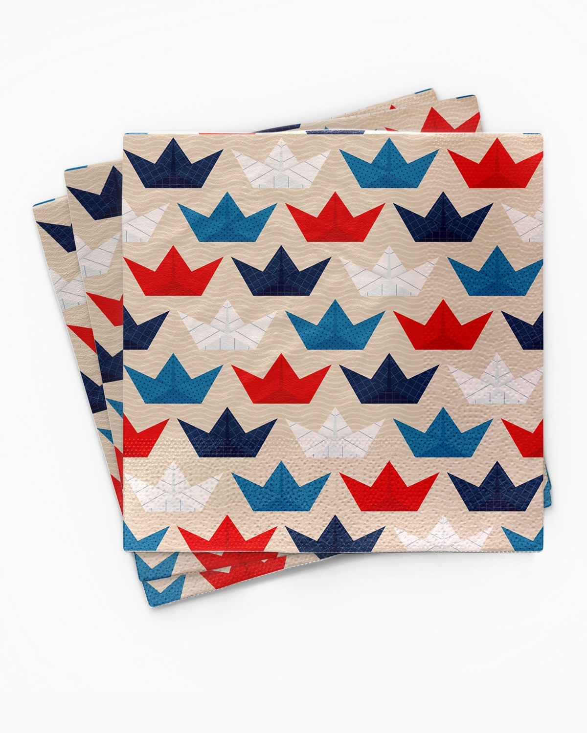 Servietten "Papierboote"