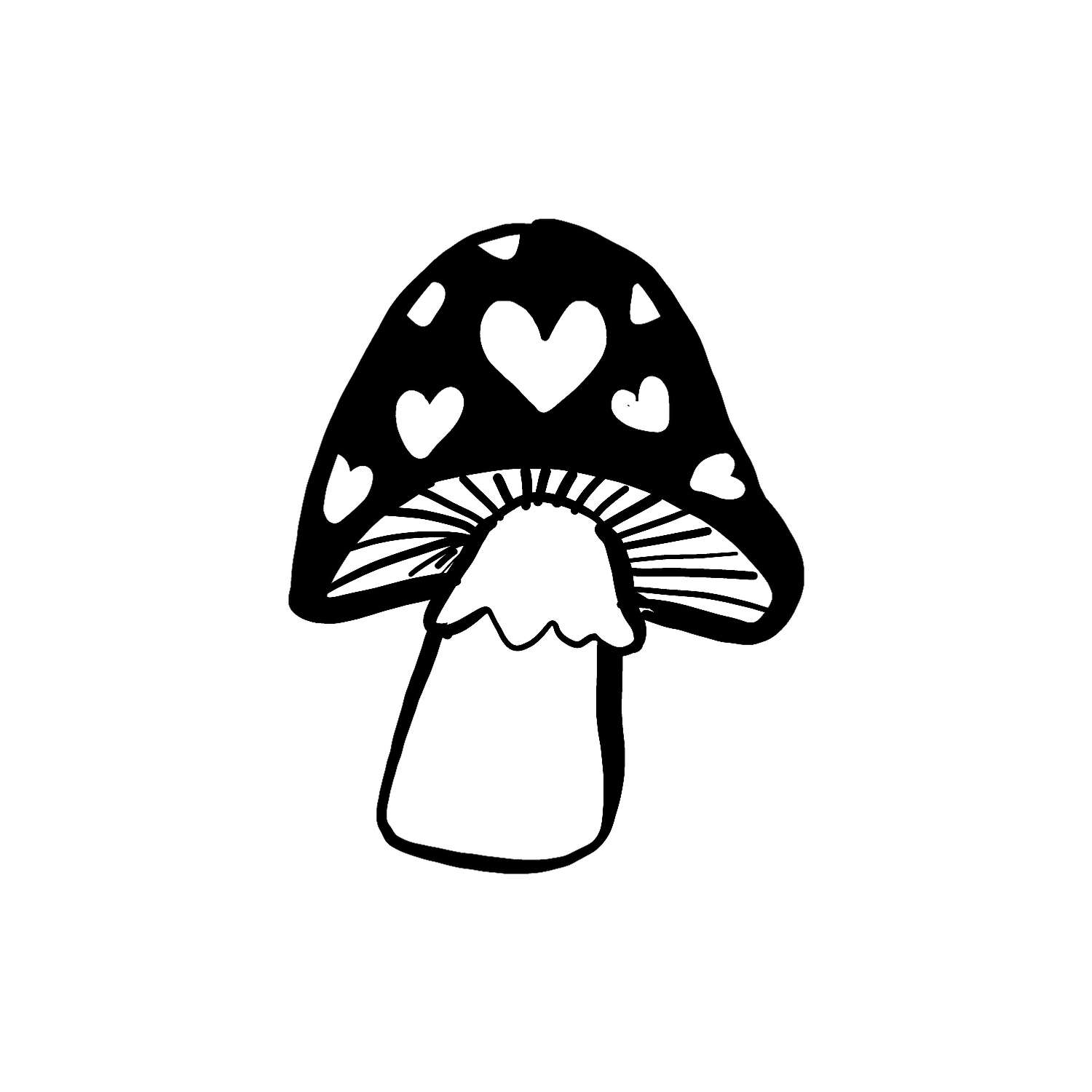 Abdruck Stempel Pilz 4, 35 mm