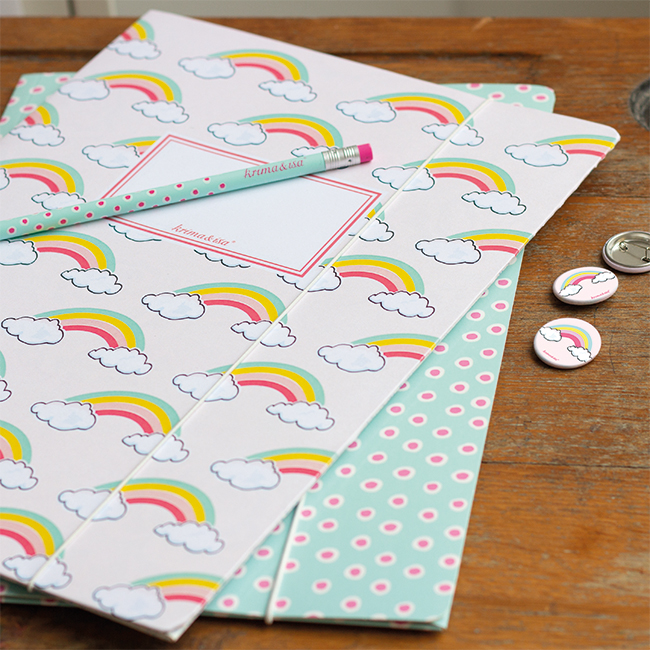 krima&isa Sammelmappe A4 Regenbogen