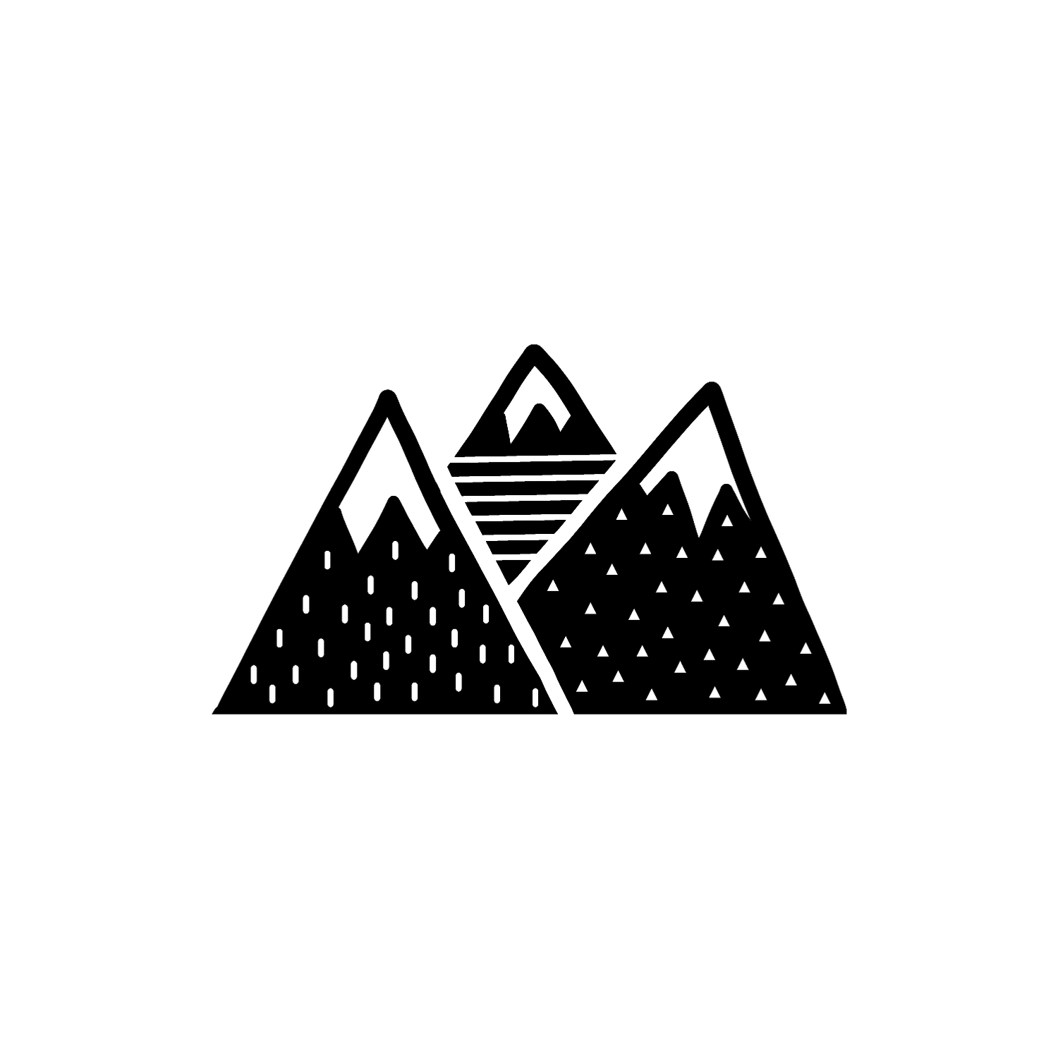 Abdruck Stempel Gebirge 2, 35 mm