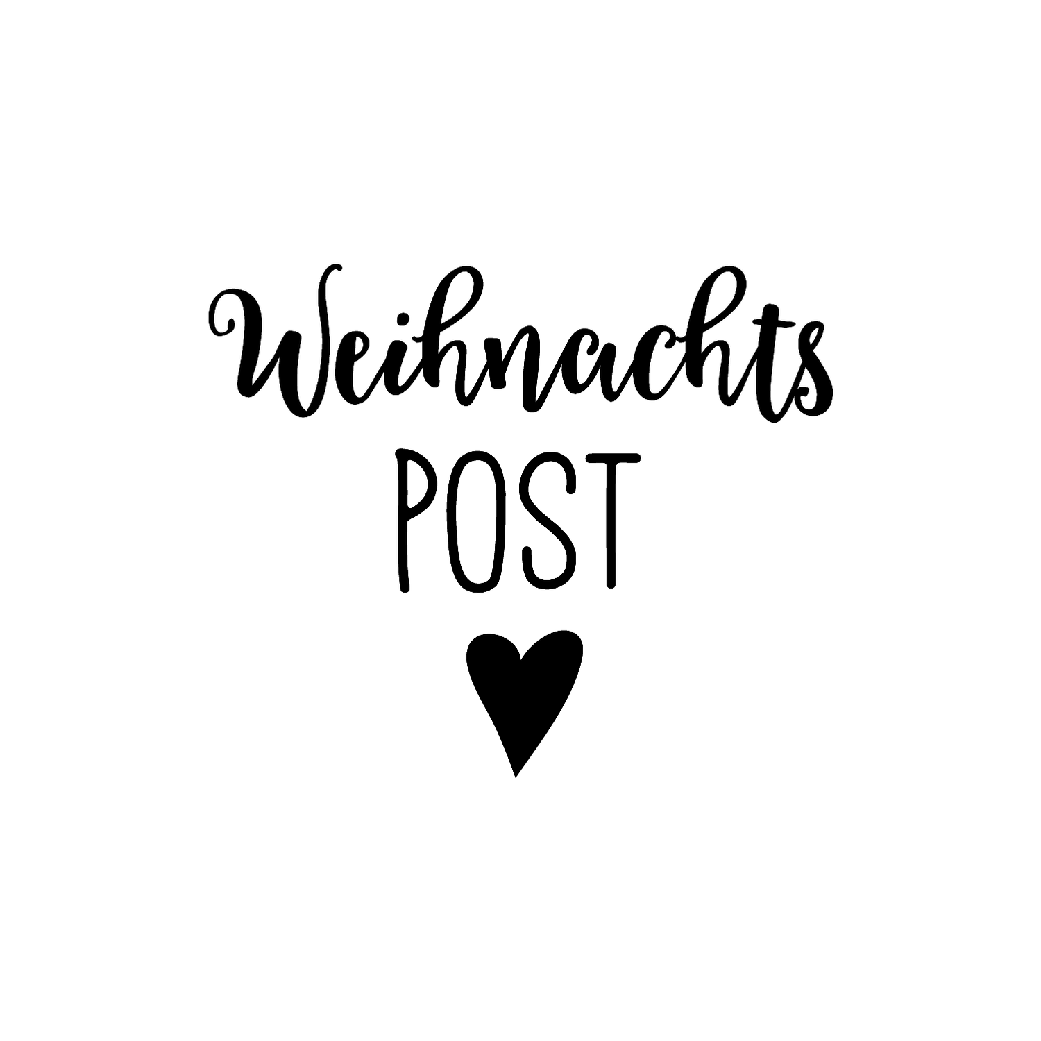 Abdruck Stempel "Weihnachtspost", 35 mm