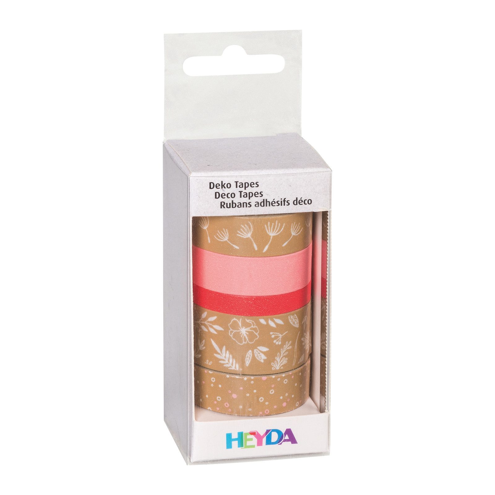 Heyda Deko-Tape "Natur Blätter", rosa