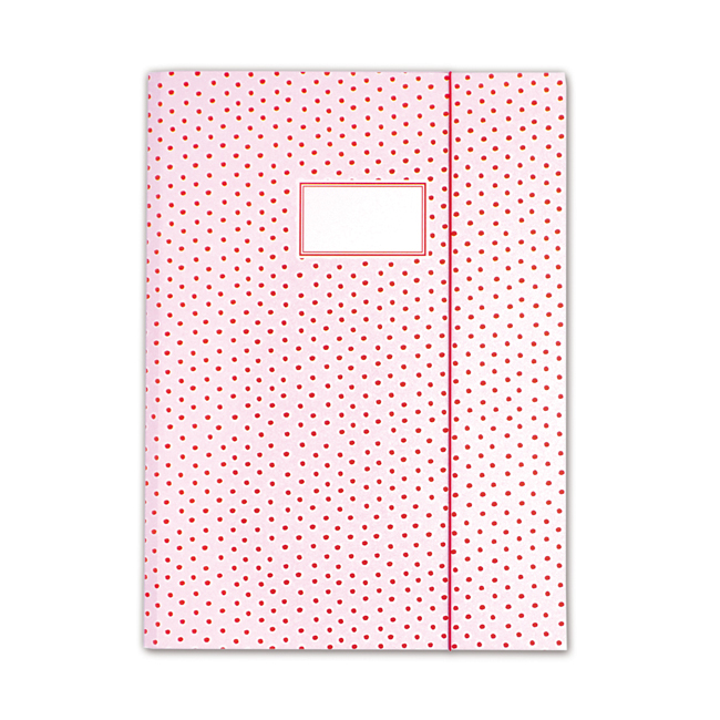 krima&isa Sammelmappe A3 Tupfer rosa