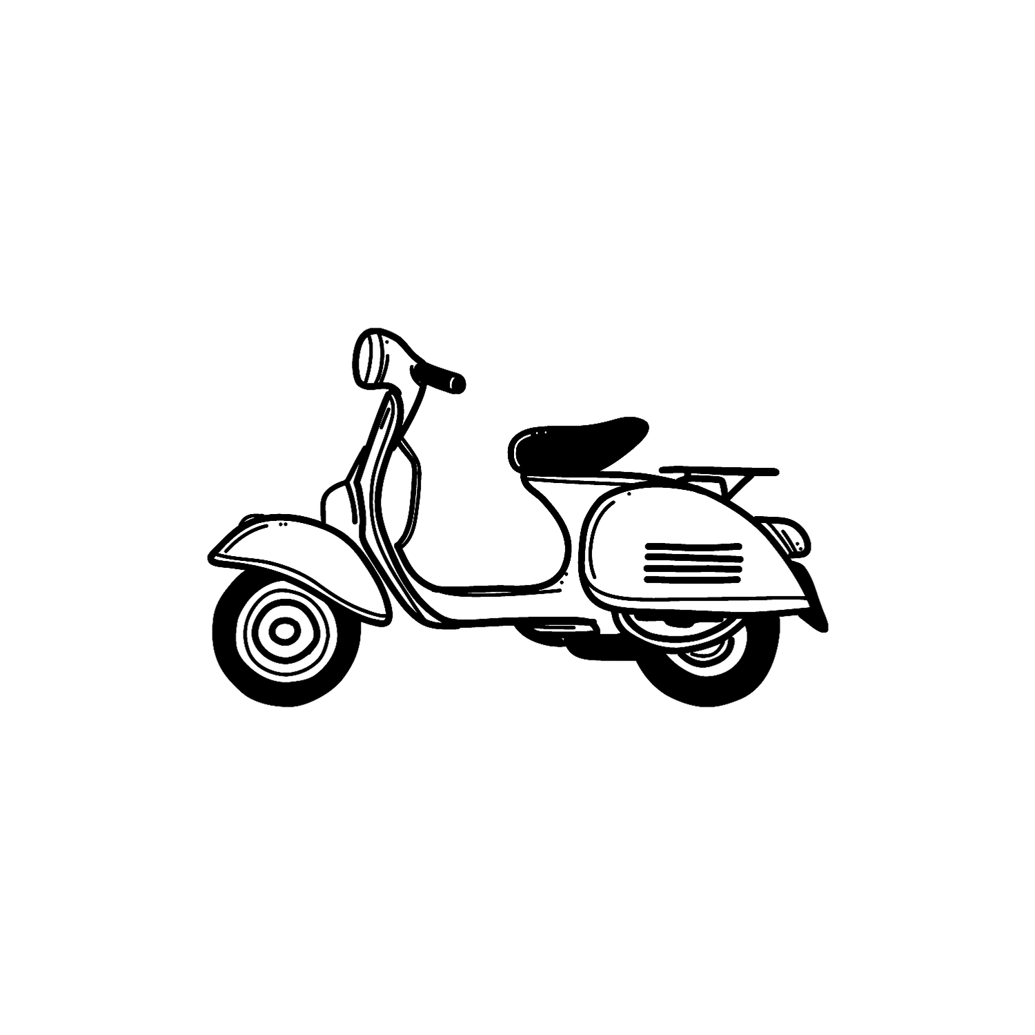 Abdruck Stempel Vespa, 35 mm