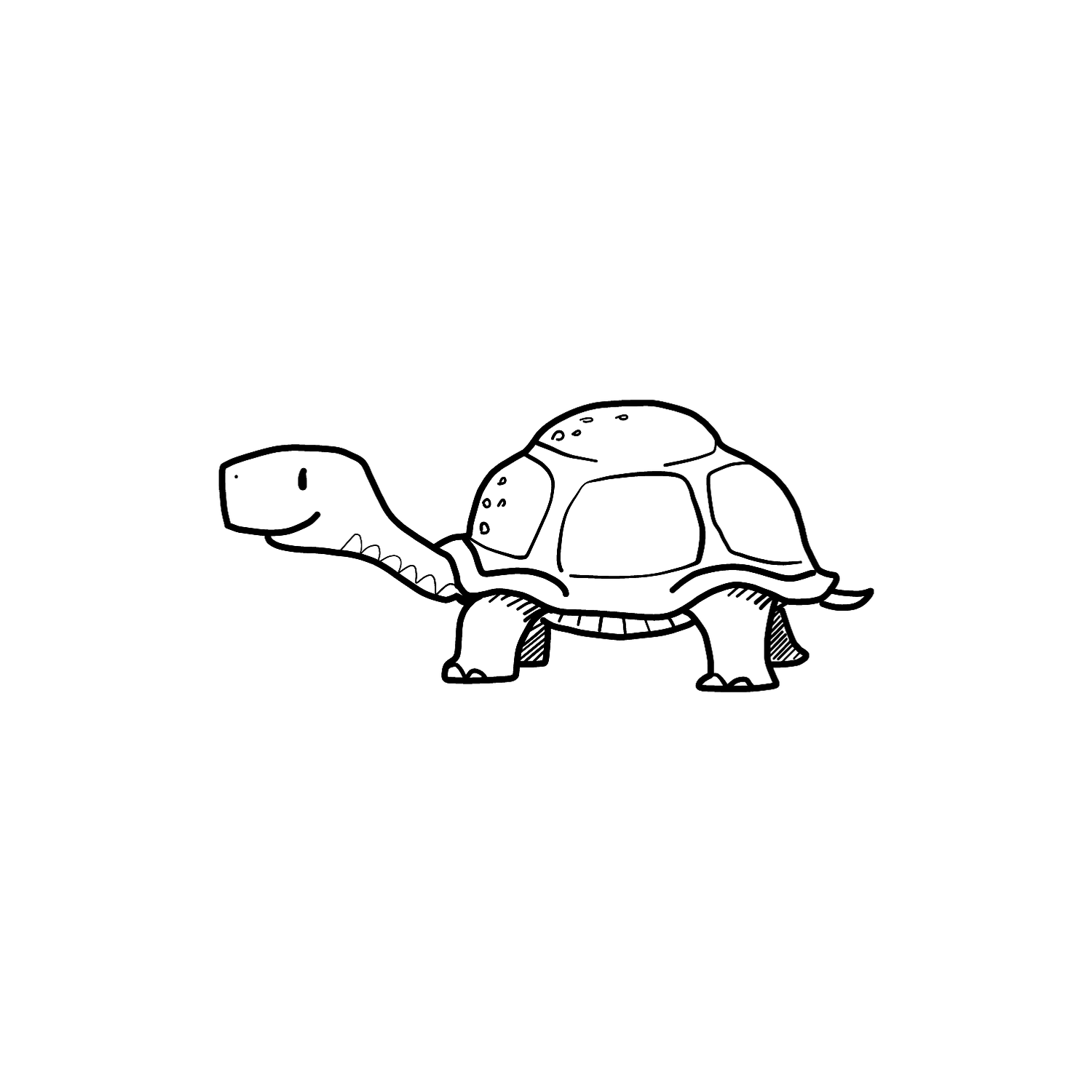 Abdruck Stempel Schildkröte 2, 35 mm