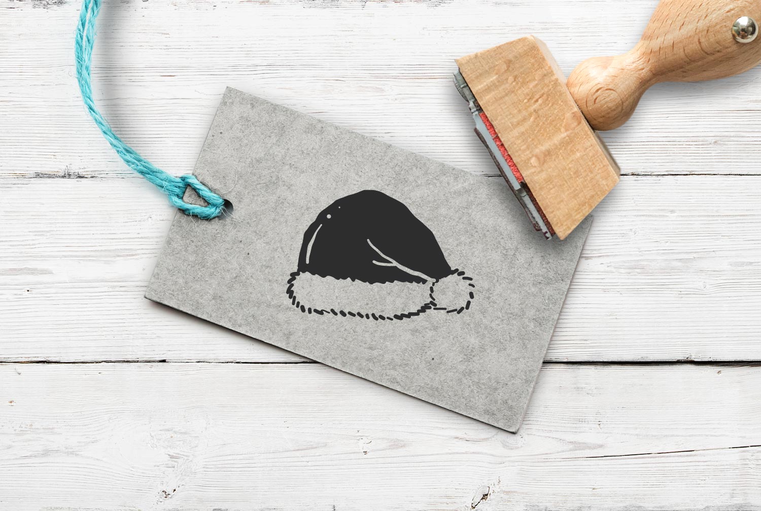 Stempel Weihnachtsmann-/Nikolausmütze, 35 mm