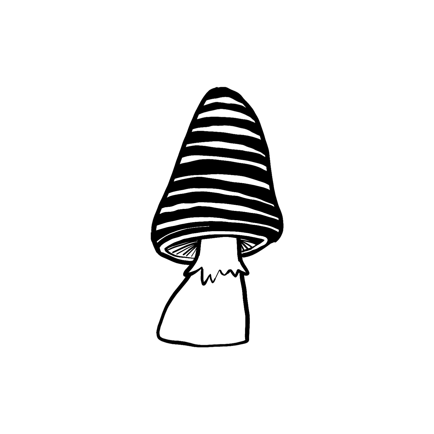 Abdruck Stempel Pilz 2, 35 mm