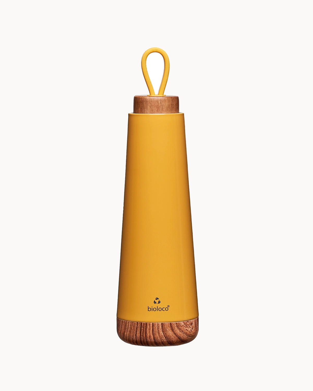 bioloco Thermosflasche "loop mustard/senfgelb"