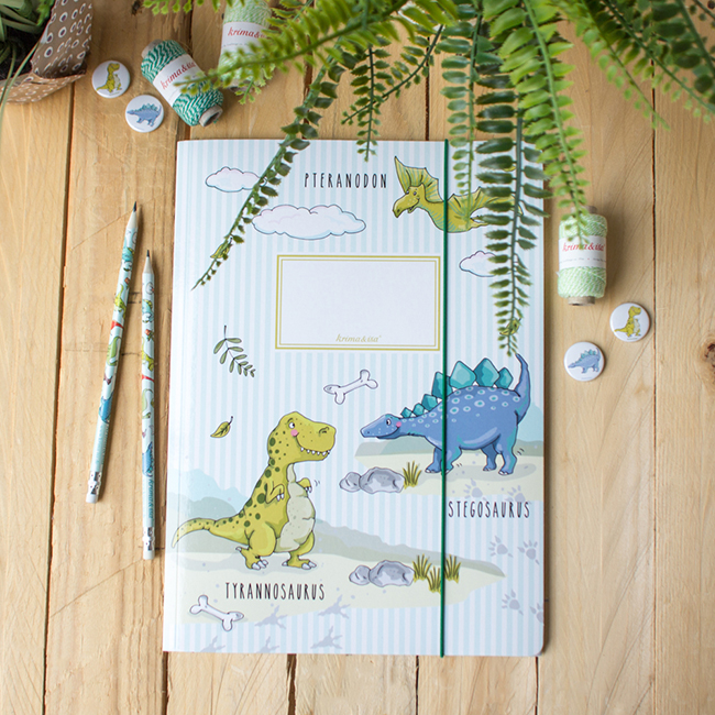 krima&isa Sammelmappe A4 Dinos