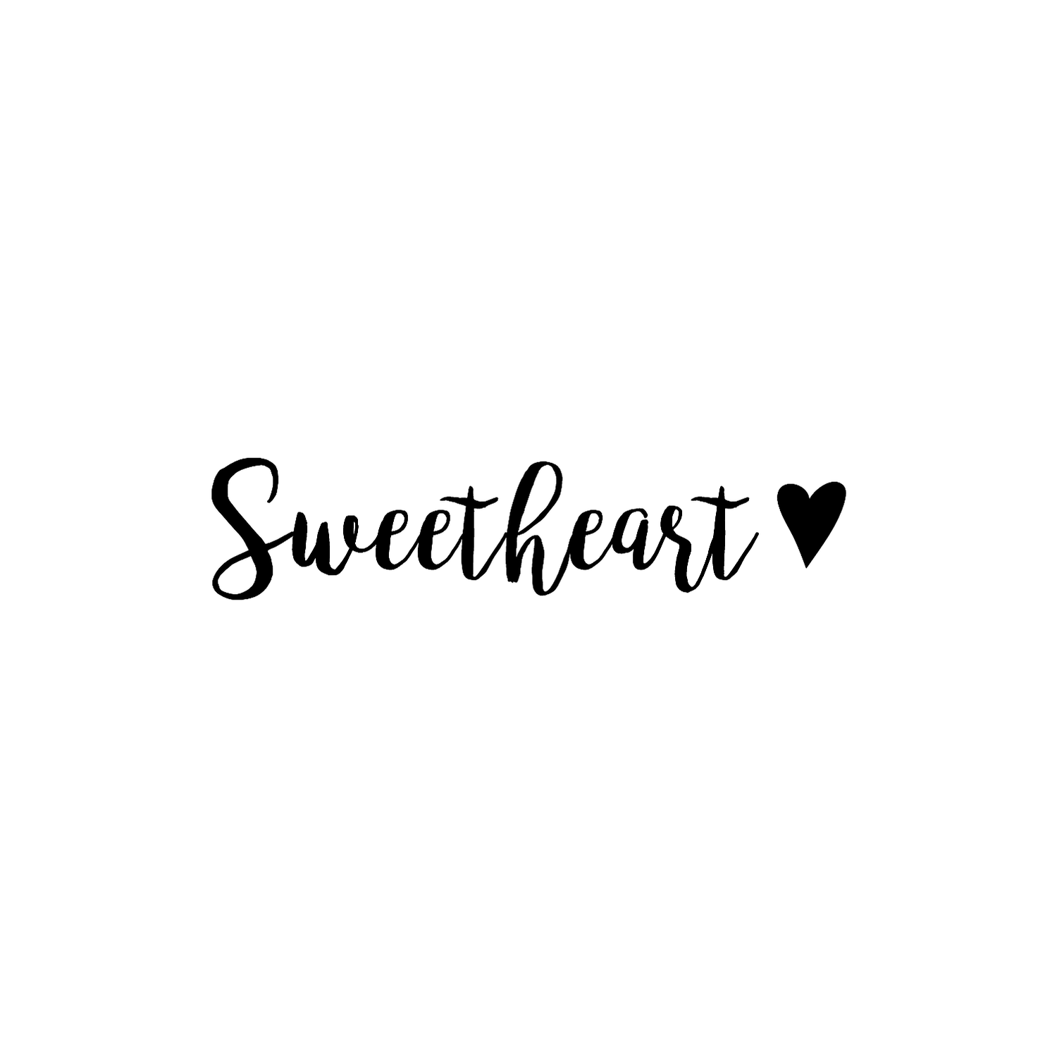 Abdruck Stempel Sweetheart mit Herz, 50 mm