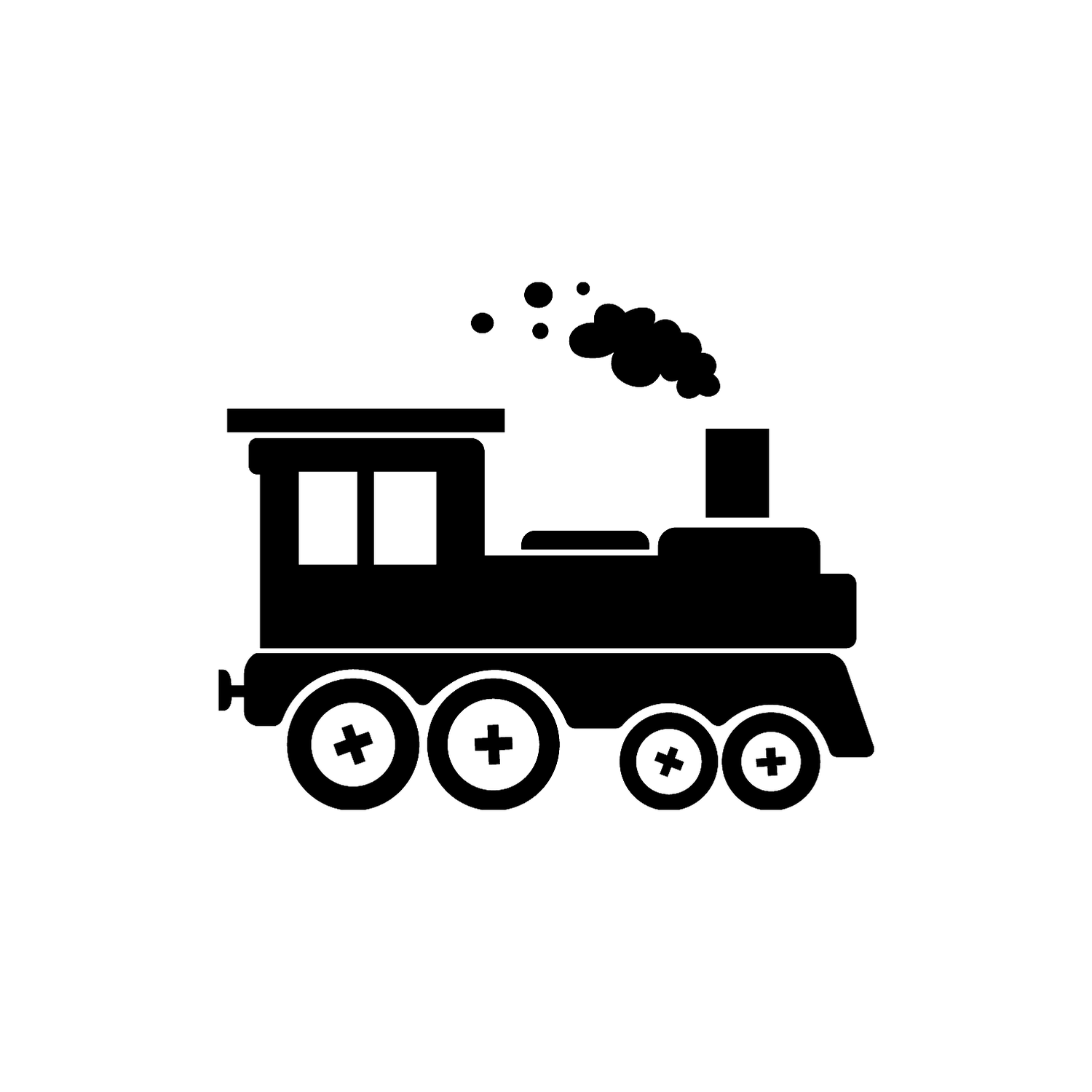 Abdruck Stempel Eisenbahn/Lokomotive/Zug, 12 mm