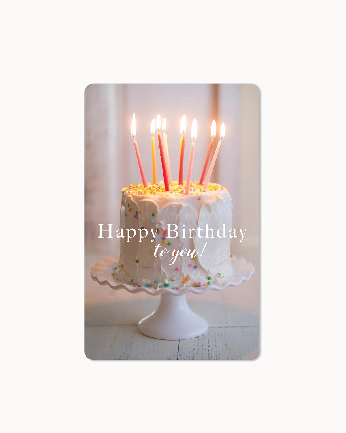Postkarte "Happy Birthday - Birthday Cake"