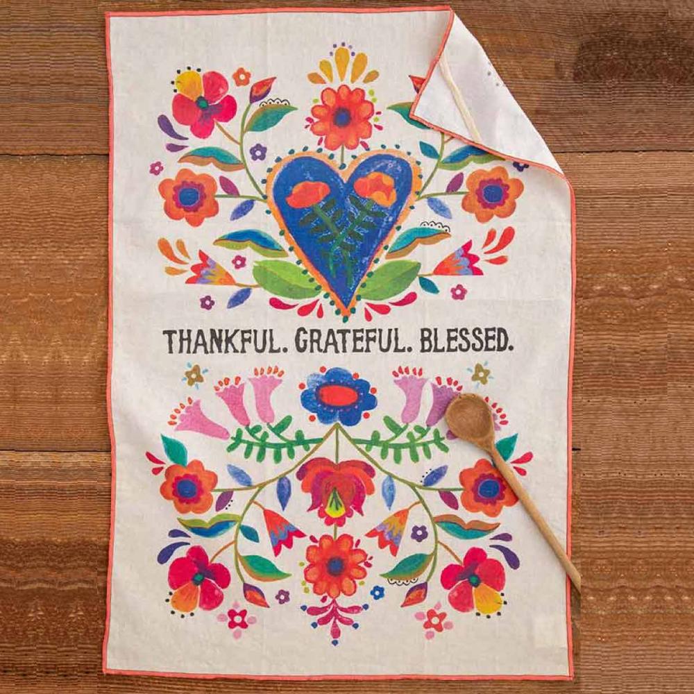 Geschirrtuch Thankful & Grateful & Blessed