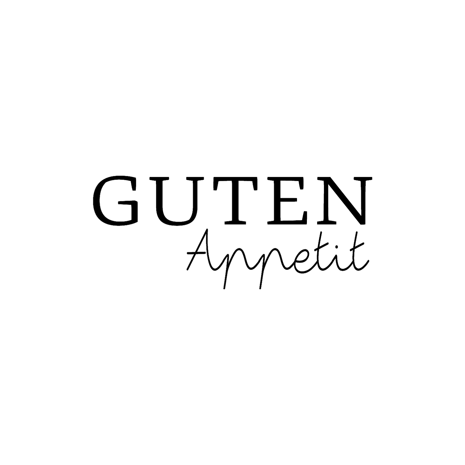 Abdruck Stempel Guten Appetit, 50 mm
