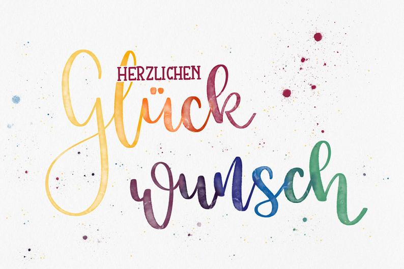 Postkarte "Herzlichen Glückwunsch"
