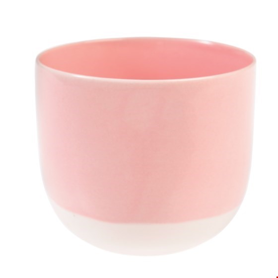 Teelichthalter/Windlicht "Baby Pink Dipped", rosa